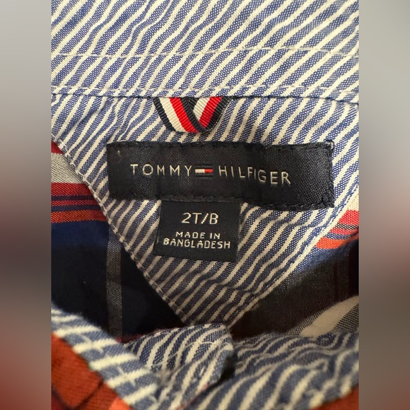 Lot Of 4 Boys Button Down Collar Long Sleeve Shirts Size 18M And 2T - Picture 5 of 7